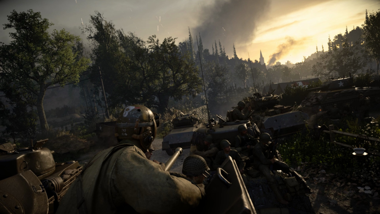 Обои Call of Duty WWII, компьютерная игра, солдат, даунгрейд служебный долг 2мв, пехота в разрешении 1280x720