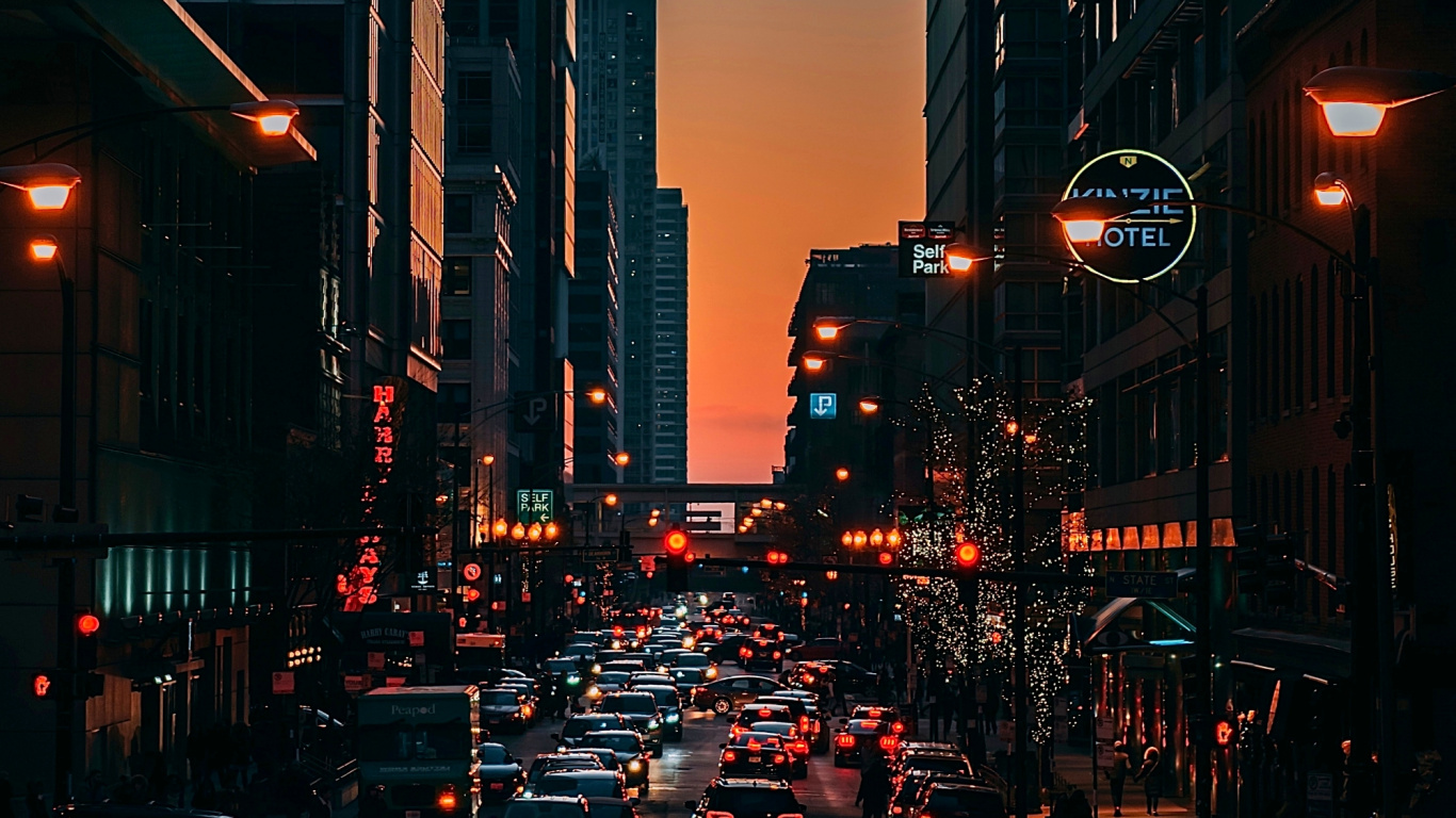 Обои трамвайная площадь, ты ушел отсюда, здание, легковые автомобили, дневное время в разрешении 1366x768