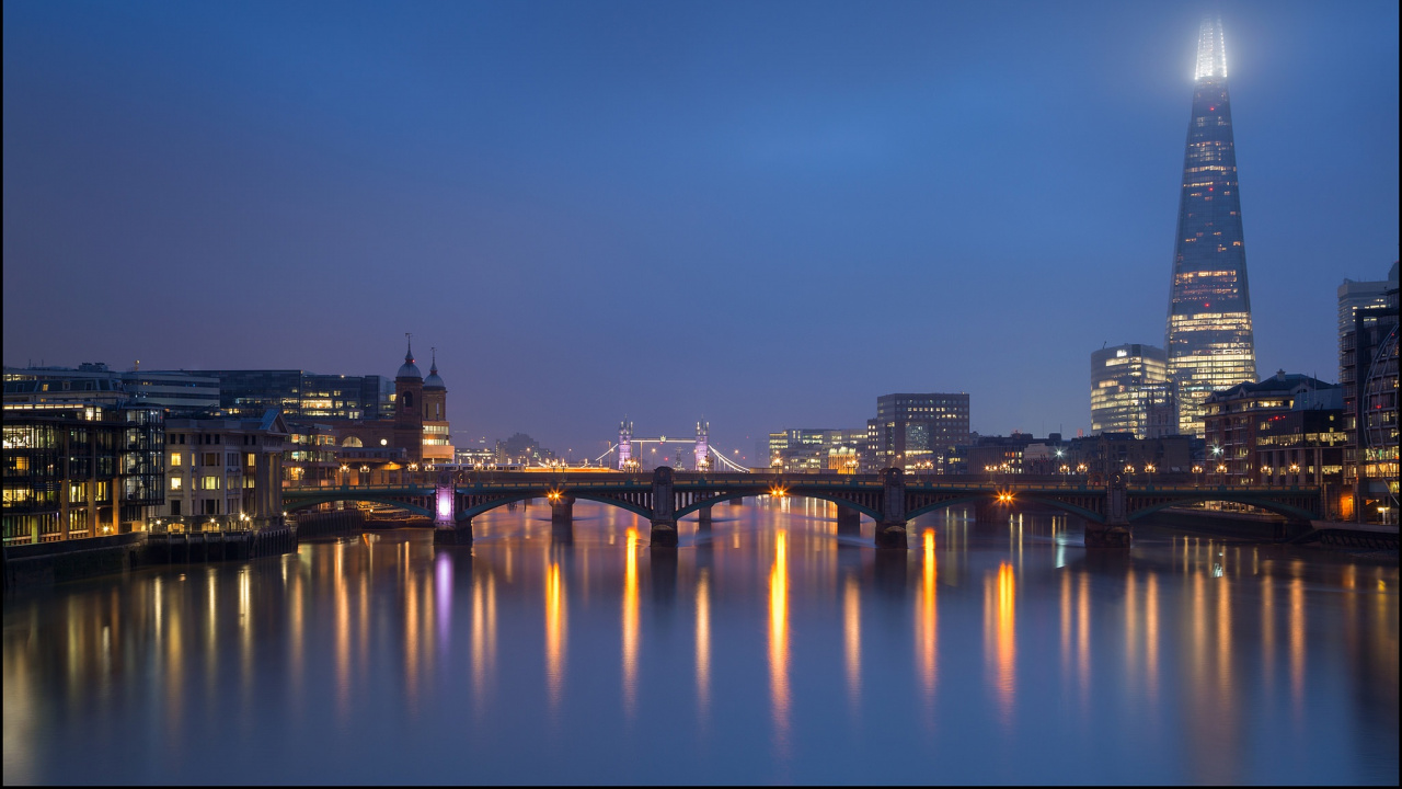 Обои река темза, Биг Бен, тауэрский мост, реки, город в разрешении 1280x720