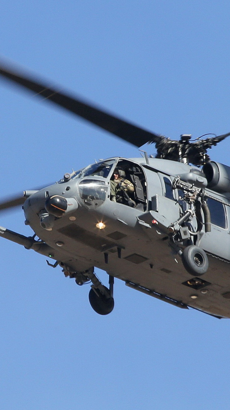 Обои вертолет, винтокрылая машина, самолеты Сикорского, военный вертолет, воздушные силы в разрешении 750x1334