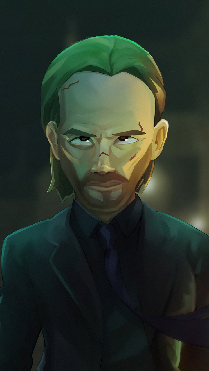 Обои Джон Уик Глава 3 Парабеллум, человек, Джон Фитиль, компьютерная игра, иллюстрация в разрешении 720x1280