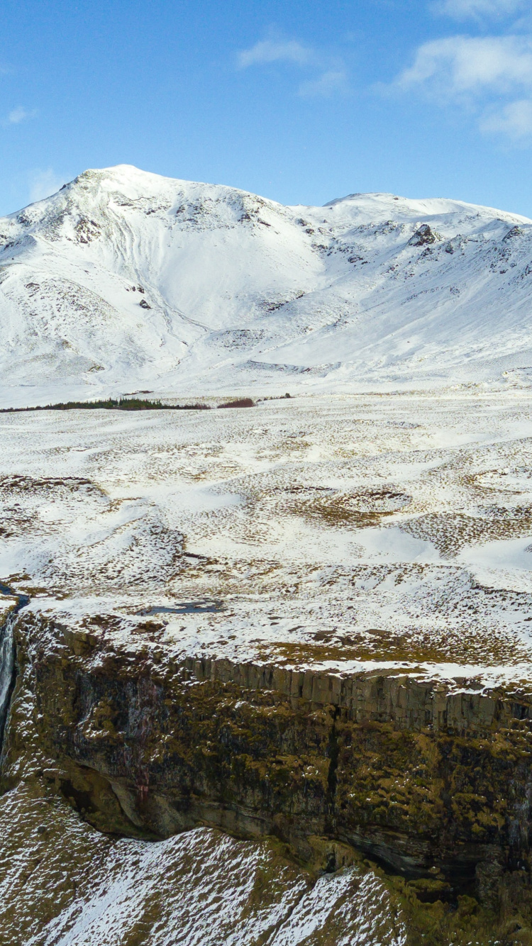 Обои дикая местность, природа, облако, гора, снег в разрешении 750x1334