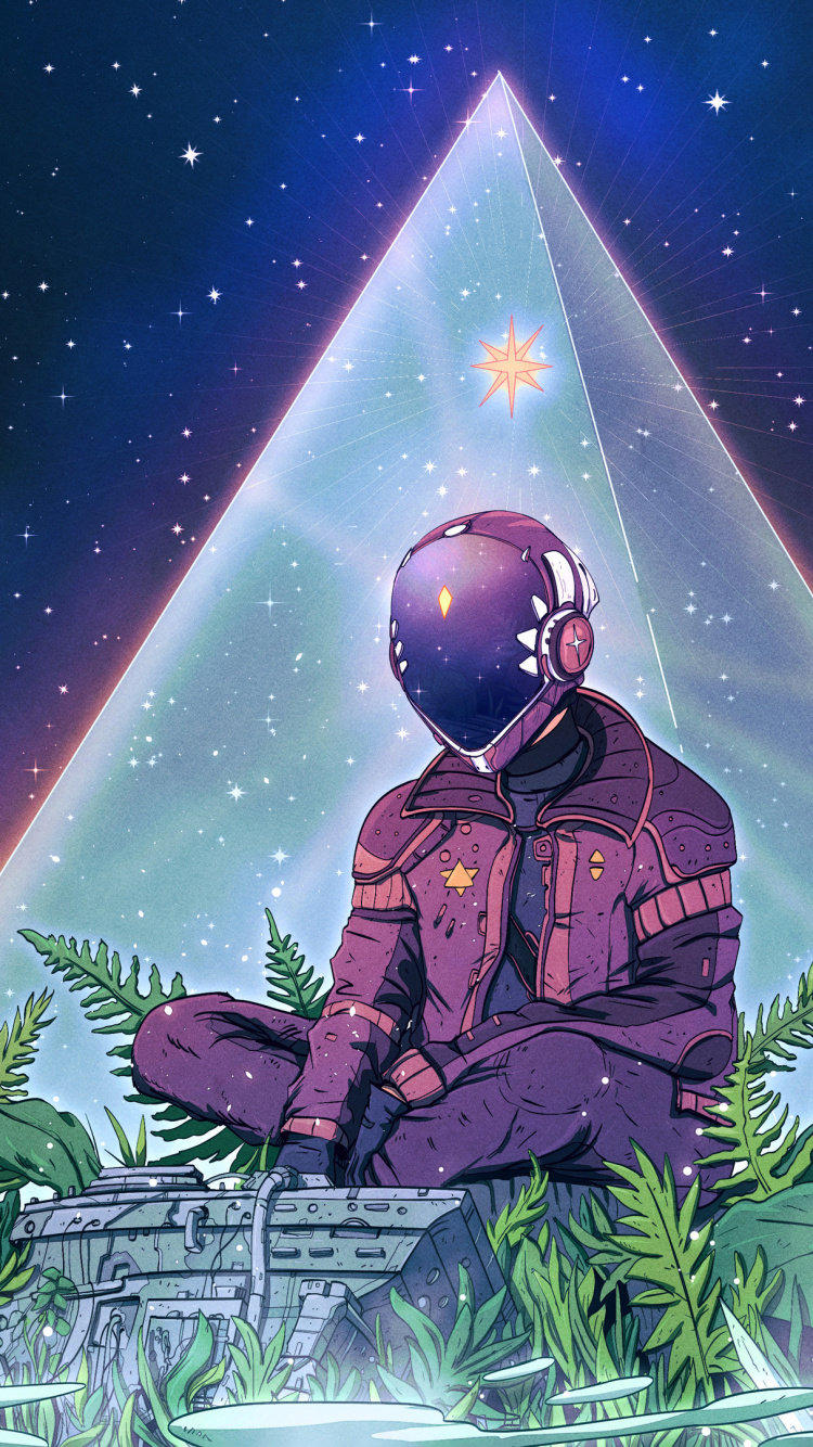 Обои холодная музыка, арт, мир, свет, природа в разрешении 750x1334