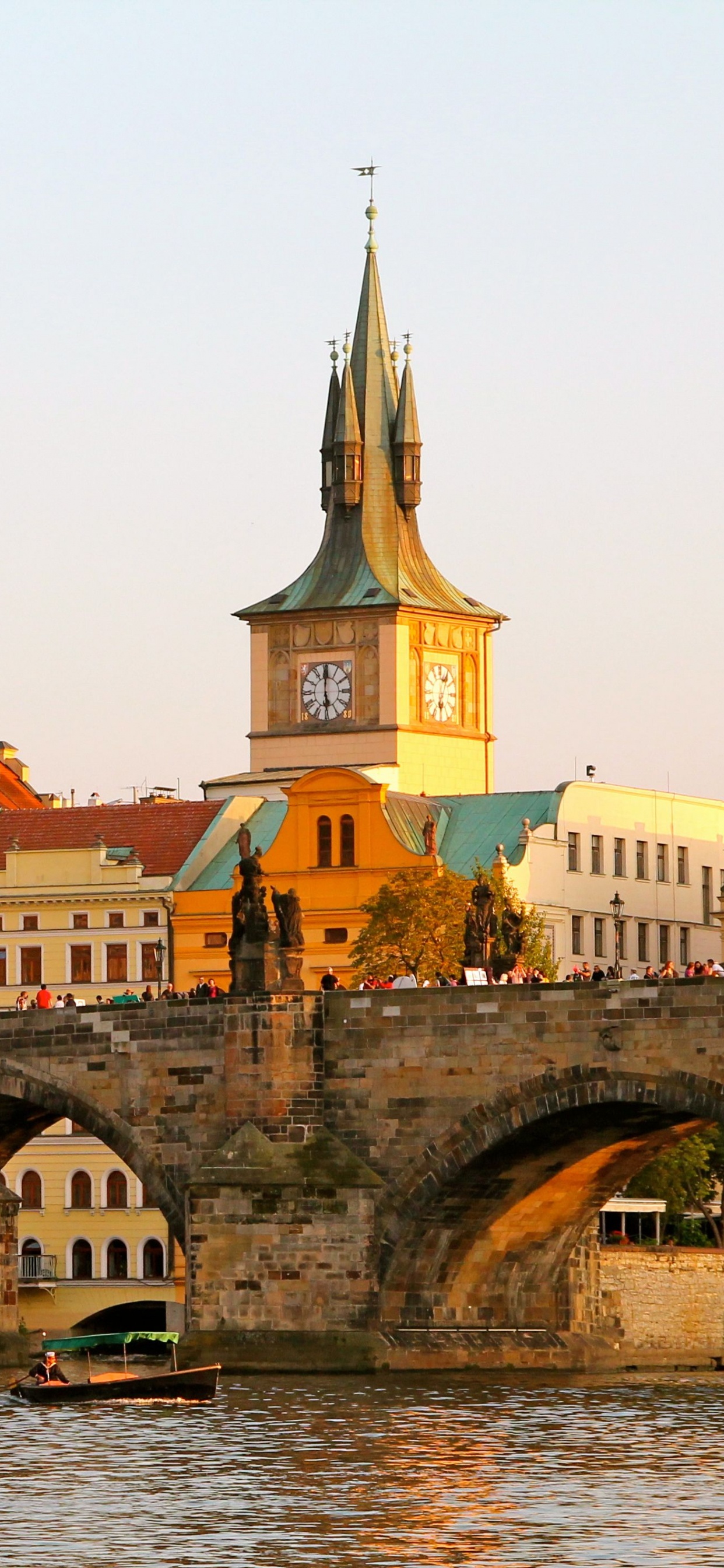 Обои Карлов мост, Собор Святого Вита, староместская площадь, достопримечательность, ориентир в разрешении 1242x2688