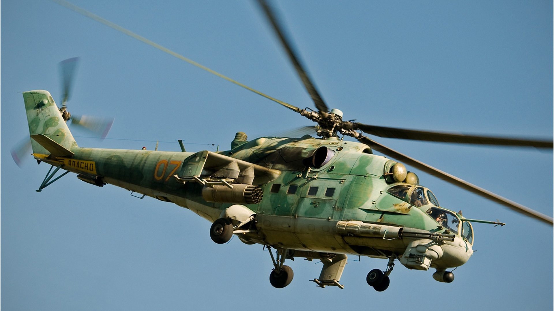 Обои Вертолеты России, военный вертолет, винтокрылая машина, авиация, воздушные силы в разрешении 1920x1080