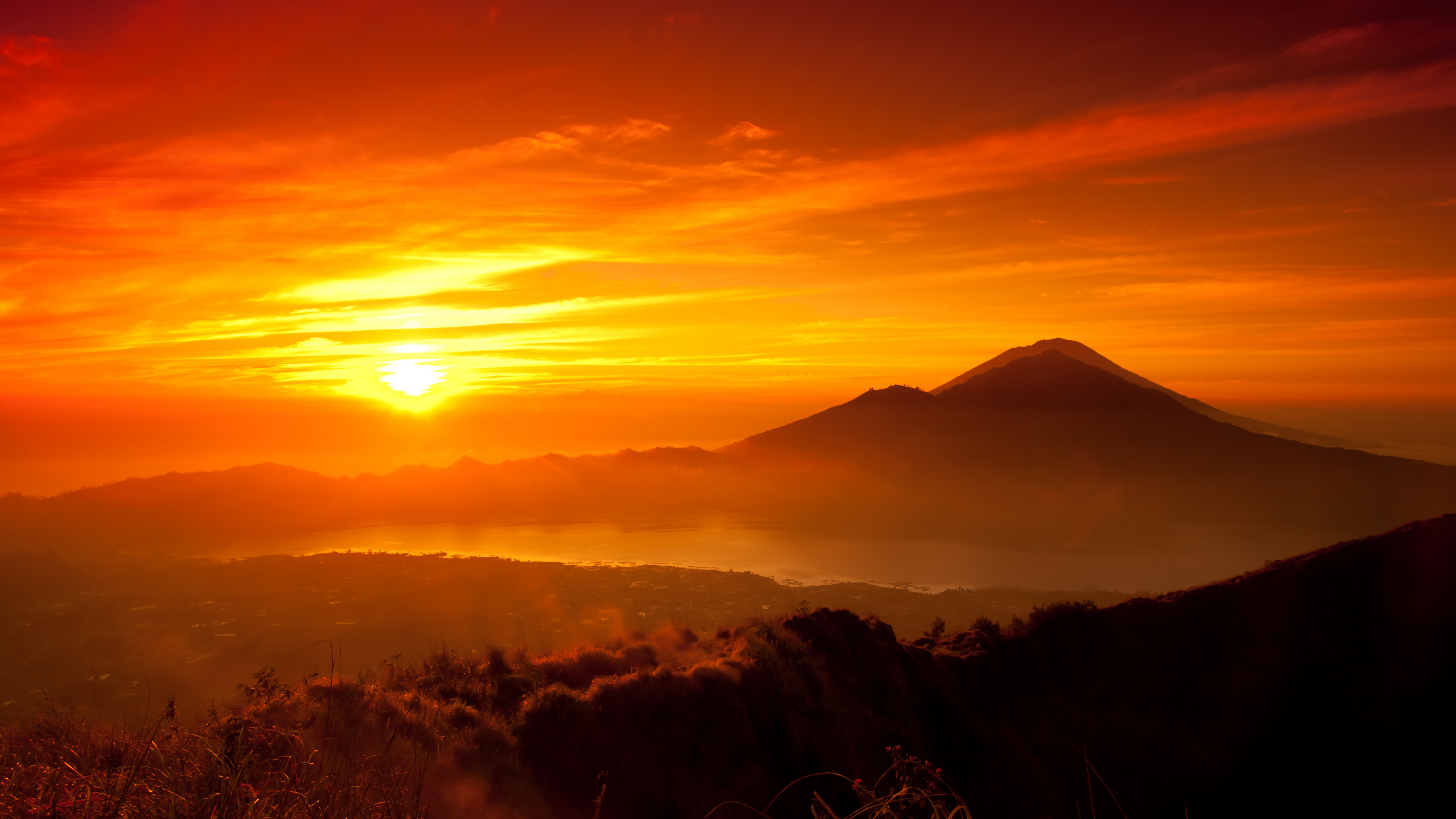 Обои восход солнца, закат, послесвечение, природа, утро в разрешении 3840x2160