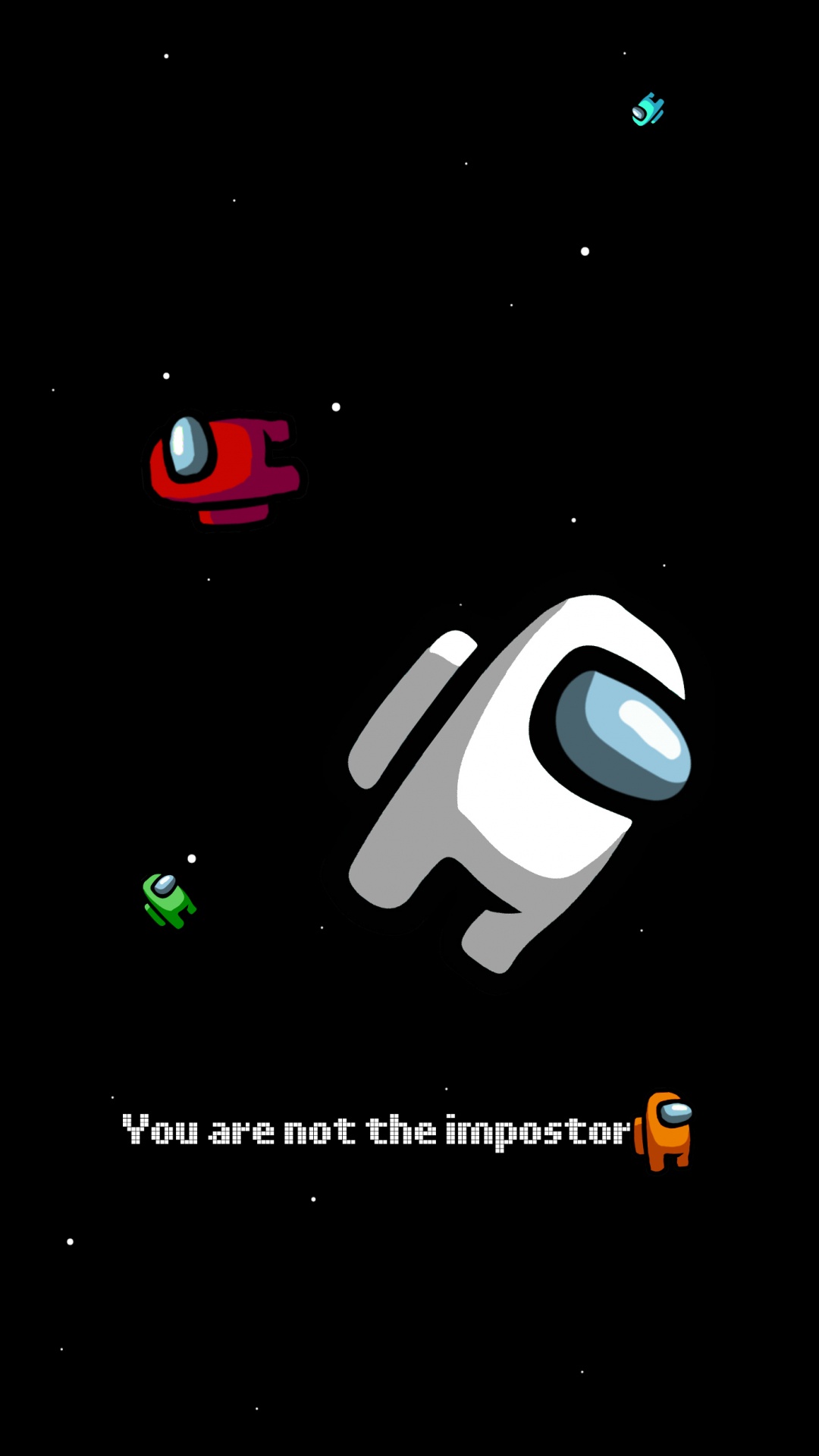 Обои Among Us, ios, рисование, гача клуб, космос в разрешении 1080x1920