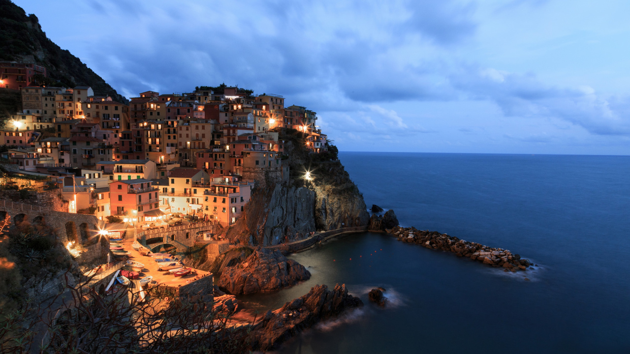 Обои побережье, море, обрыв, мыс, историческое место в разрешении 1280x720