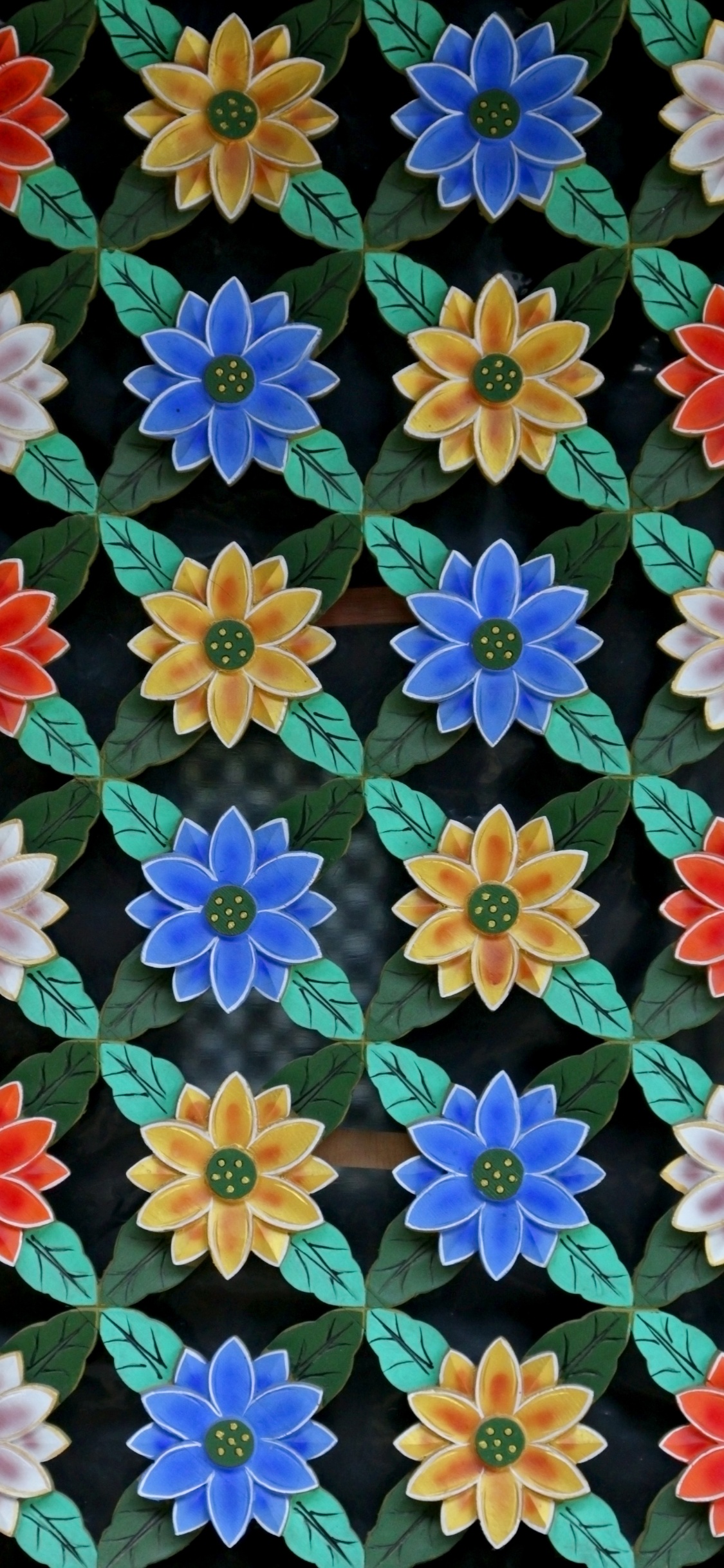 Обои цветок, синий, растение, полевой цветок, узор в разрешении 1125x2436