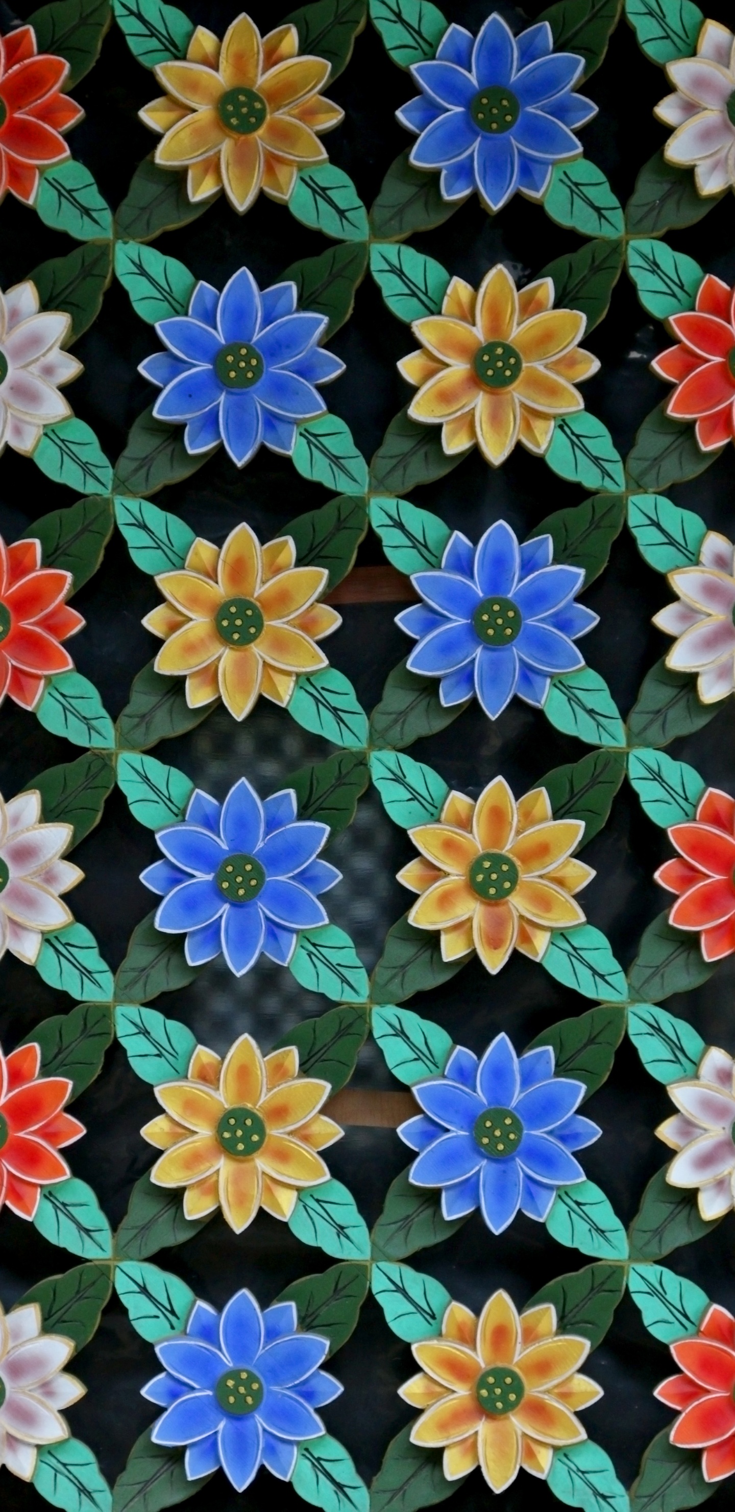 Обои цветок, синий, растение, полевой цветок, узор в разрешении 1440x2960