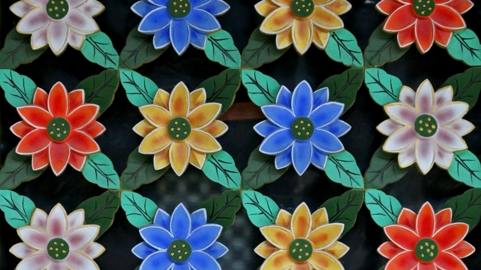 Обои цветок, синий, растение, полевой цветок, узор в разрешении 1920x1080