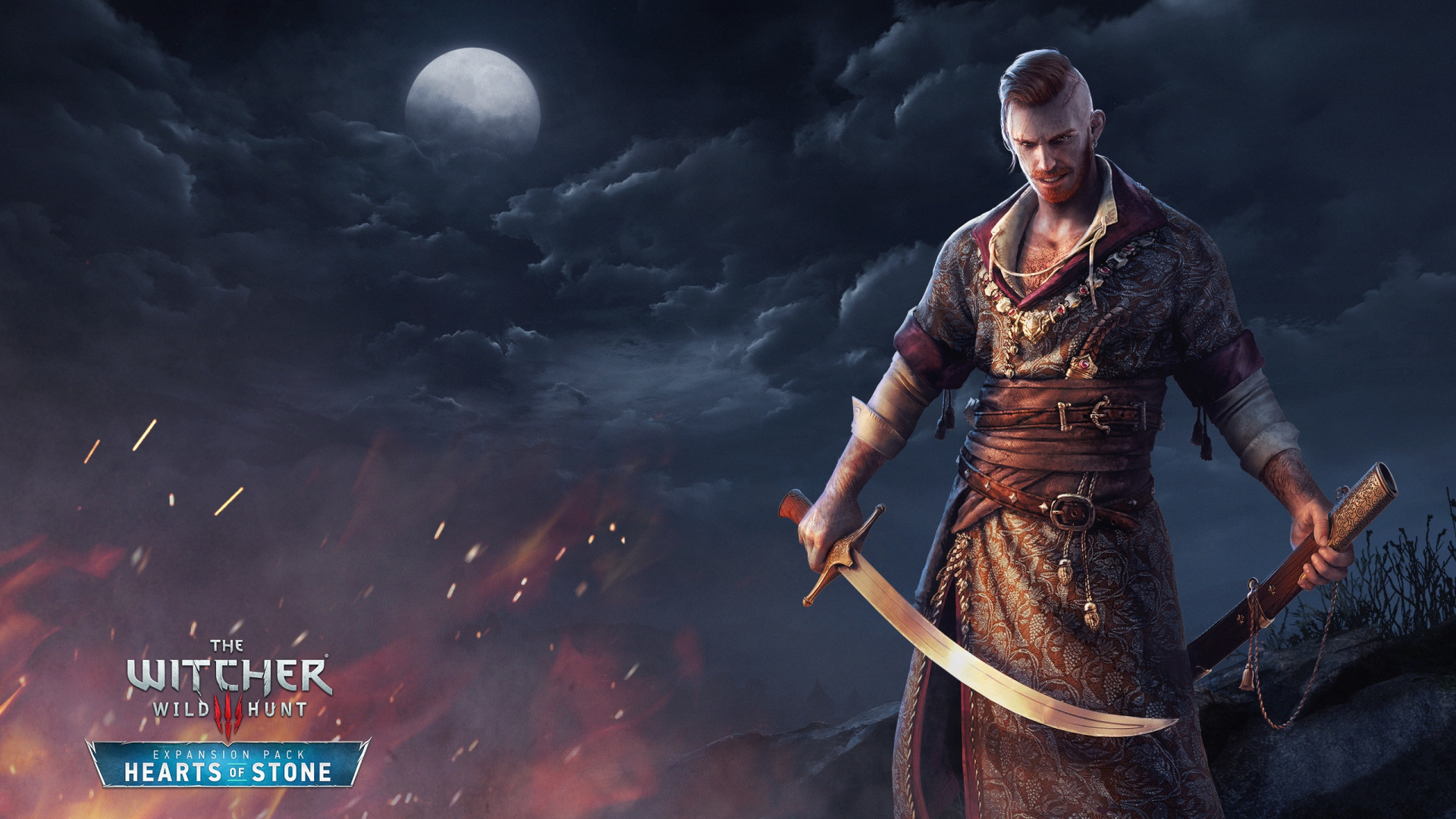 Обои Геральт из ривии, компьютерная игра, игры, Цифровой композитинг, приключенческая игра в разрешении 1920x1080