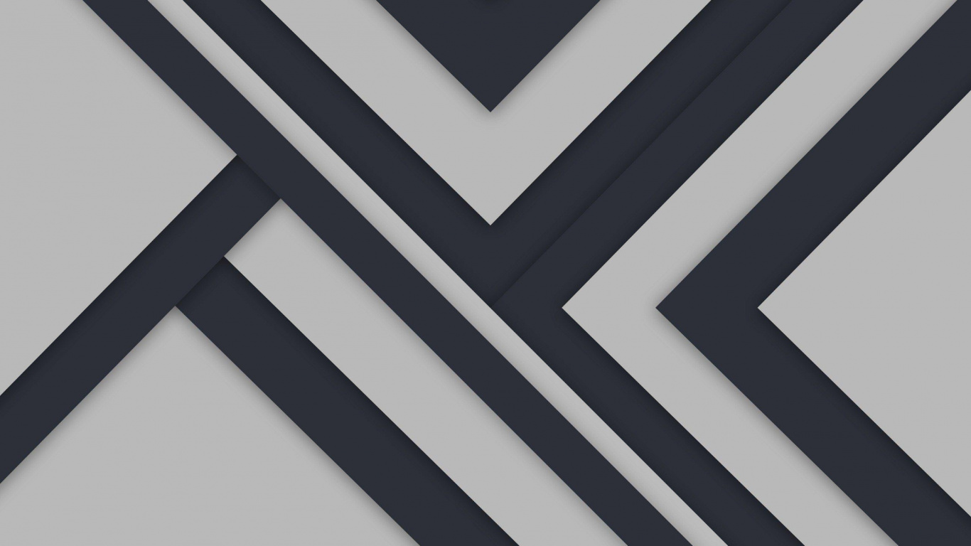 Обои серый цвет, дизайн, синий, черный, линия в разрешении 1366x768
