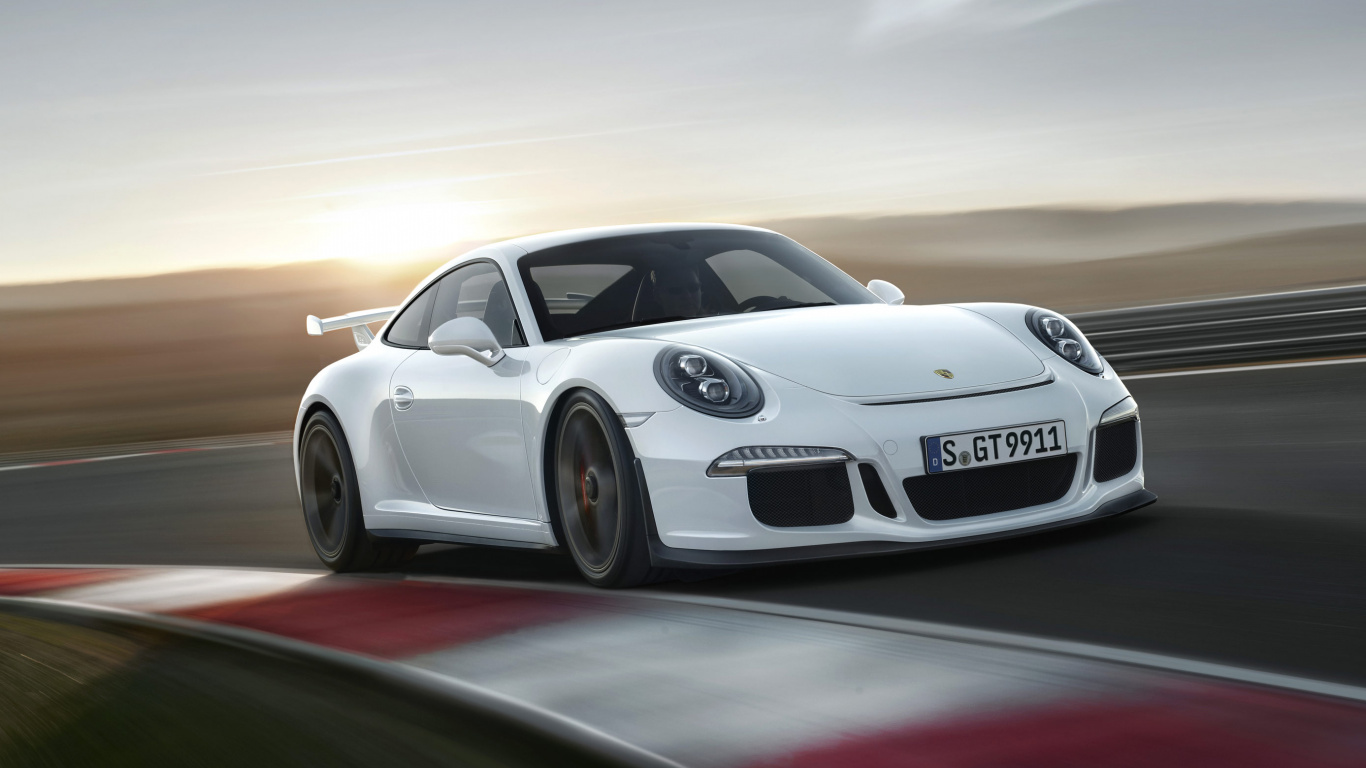 Обои porsche 911 gt3, Порше, авто, суперкар, спорткар в разрешении 1366x768