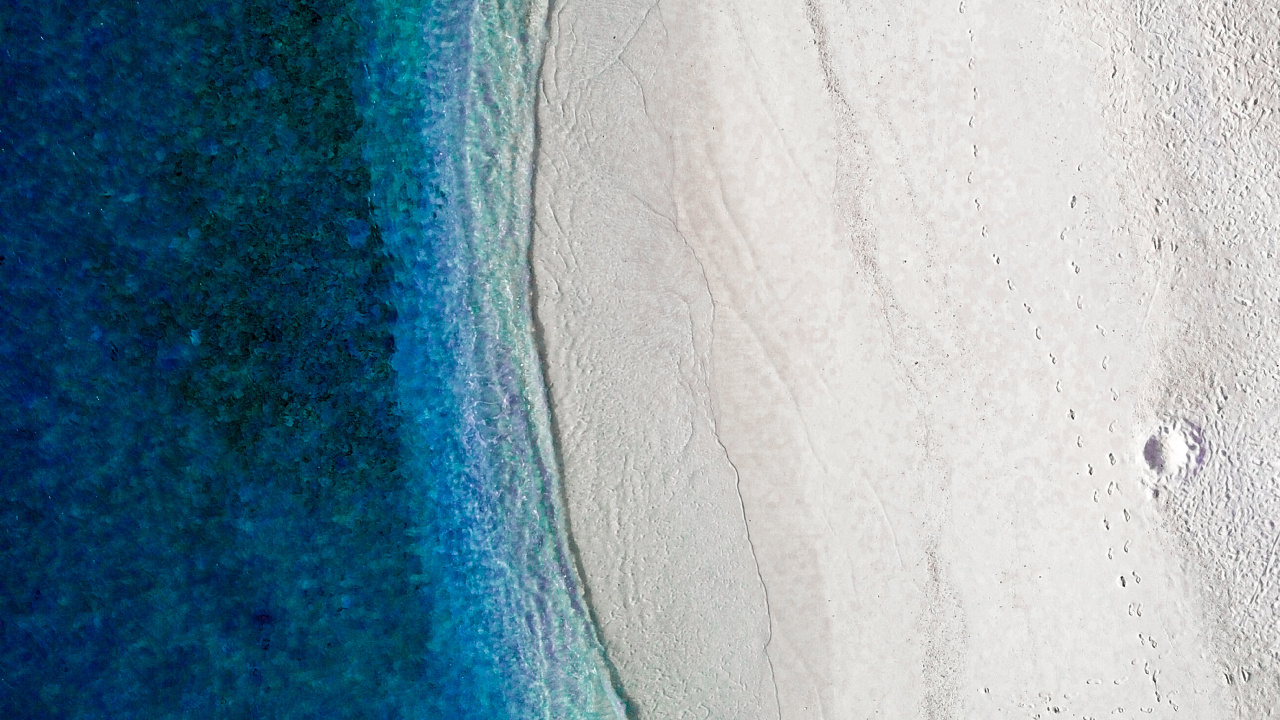 Обои пляж, синий, белые, Аква, бирюза в разрешении 1280x720