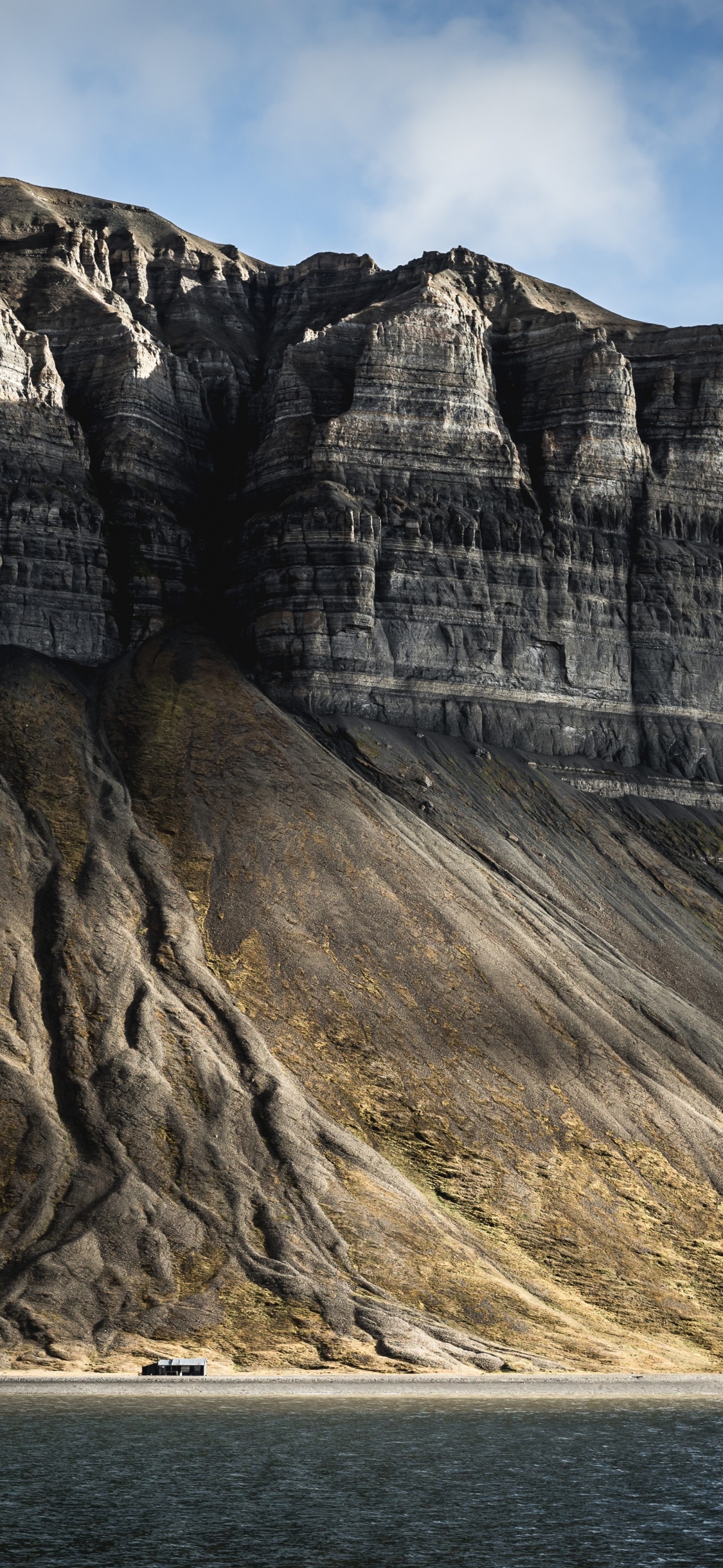 Обои национальный парк нордре-исфьорд, Гиза, море, природа, облако в разрешении 1125x2436