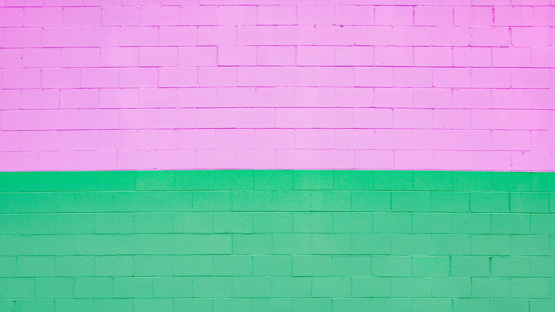 Обои текстура, кирпич, розовый, зеленый, пурпурный цвет в разрешении 1920x1080