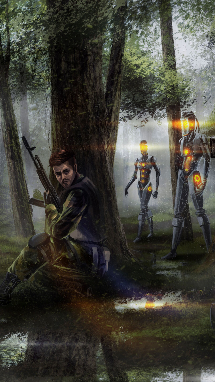 Обои Выживание XERA, игра на выживание, ранний доступ, открытый мир, многопользовательская видео игра в разрешении 750x1334