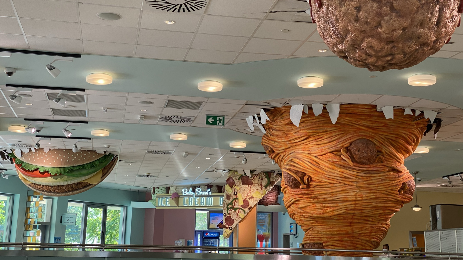 Обои потолок, достопримечательность, дизайн интерьера, потолочный светильник, осветительная арматура в разрешении 1920x1080