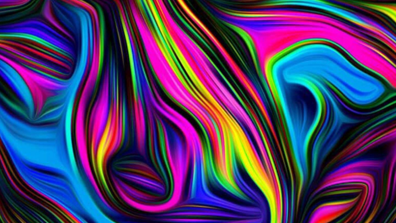 Обои электрик, пурпур, визуальное искусство, психоделическое искусство, краситель в разрешении 1366x768