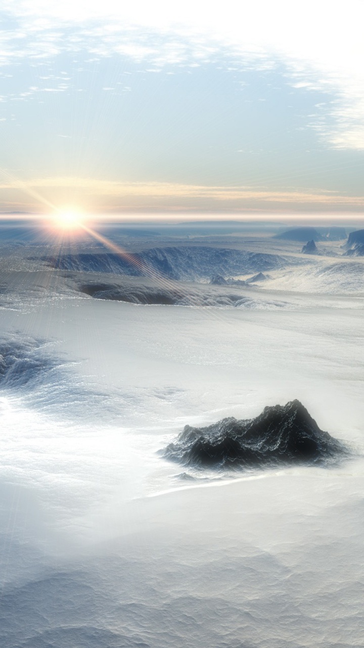 Обои вода, море, океан, атмосфера, замораживание в разрешении 720x1280