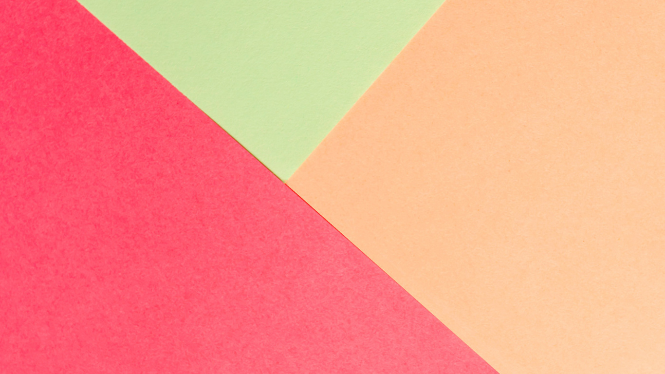 Обои Апельсин, цветная бумага, бумага, треугольник, прямоугольник в разрешении 1366x768