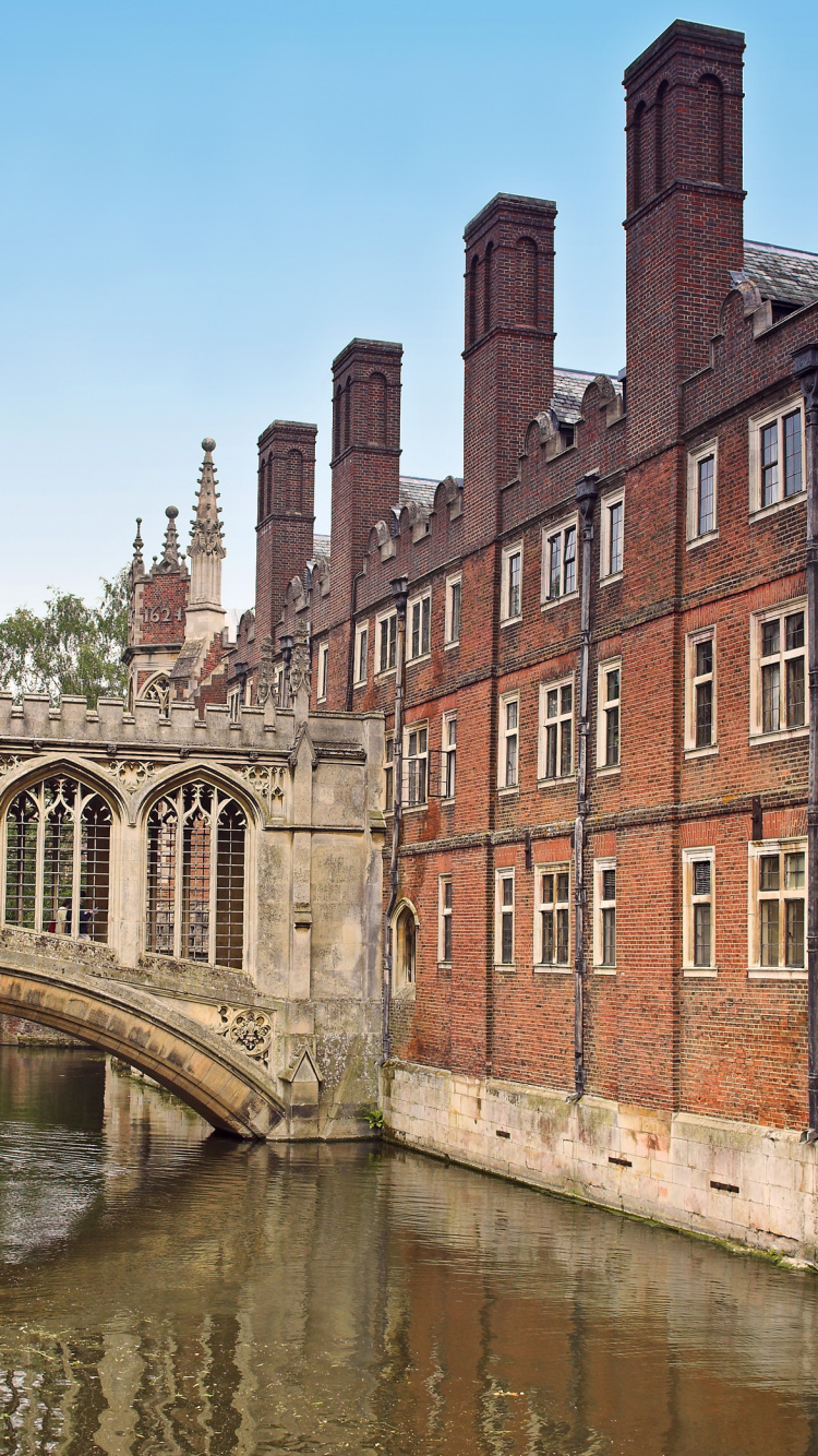 Обои Мост Вздохов, водный путь, ров, здание, канал в разрешении 750x1334