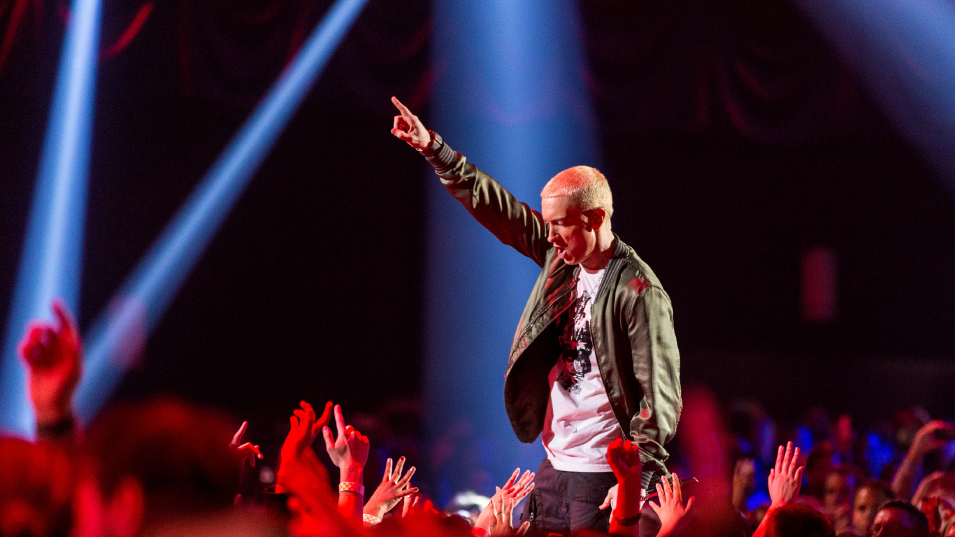 Скачать 1366x768 обои Eminem, Концерт, Представление, Развлечение, Театральное Искусство Обои eminem, концерт, Представление, развлечение, театральное искусство в разрешении 1366x768