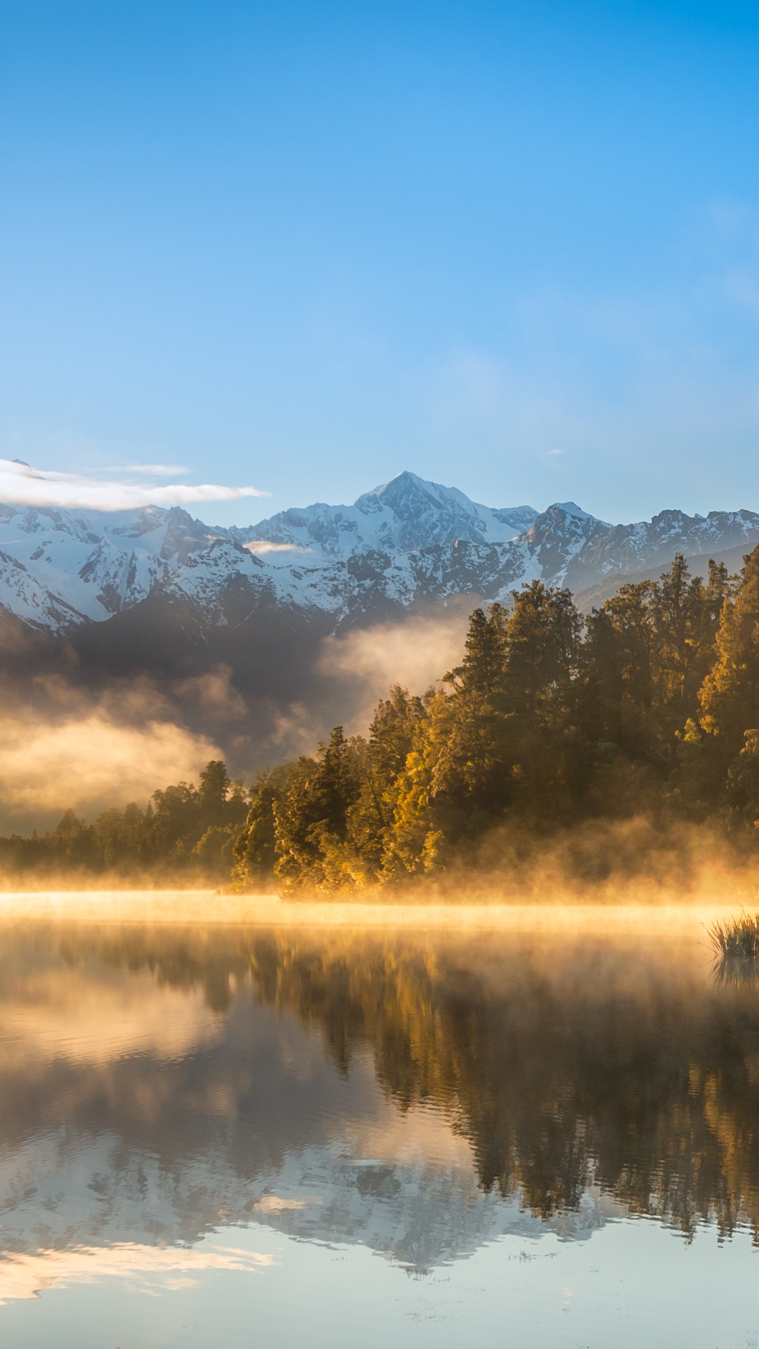 Обои природа, отражение, вода, озеро, утро в разрешении 1080x1920