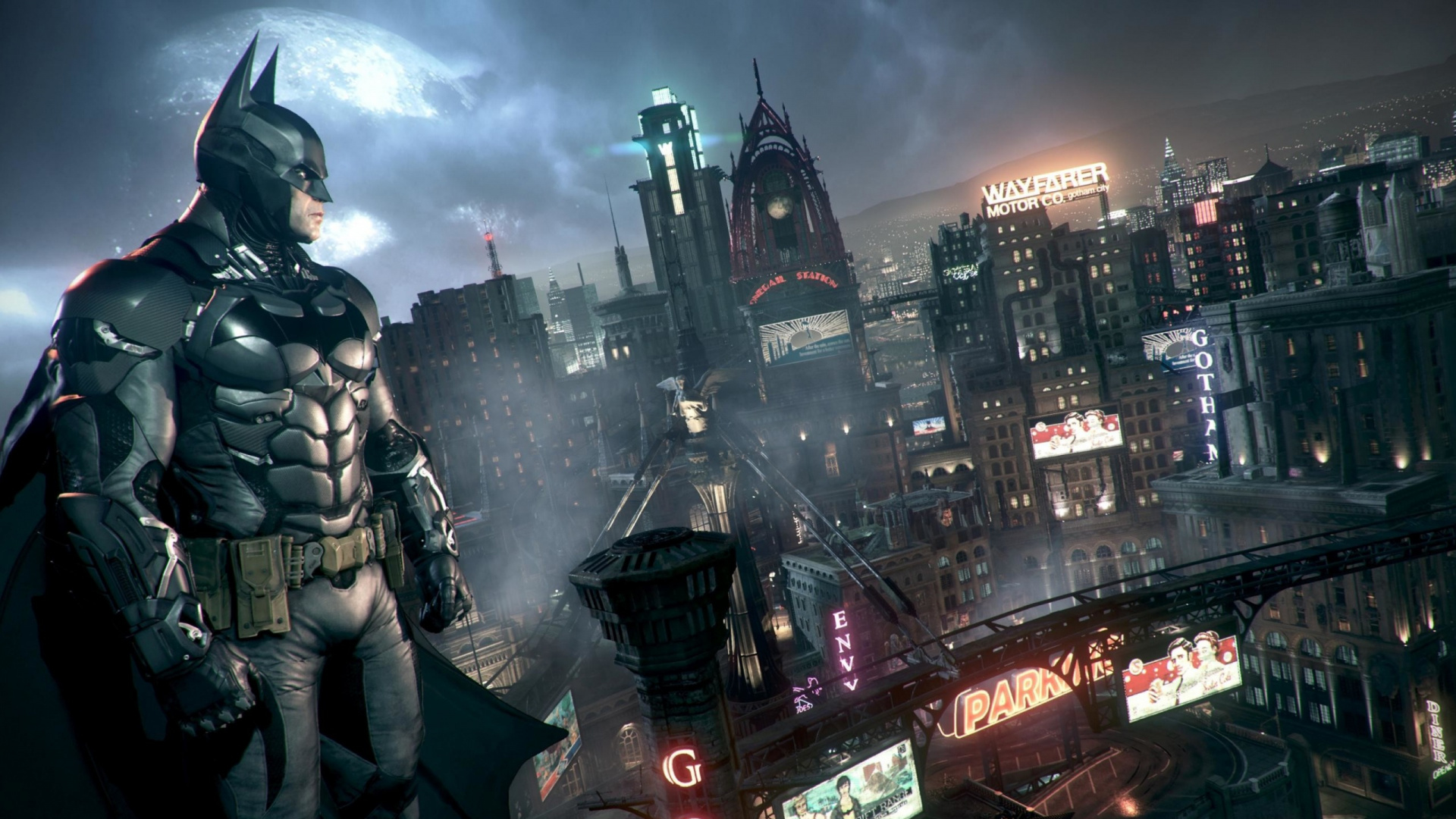 Обои Бэтмен рыцарь аркхема, Бэтмен аркхем Сити, Бэтмен, рокстеди студиос, компьютерная игра в разрешении 1920x1080