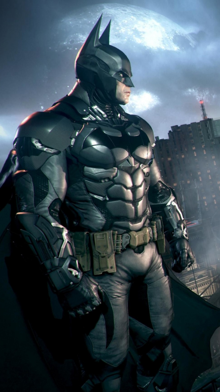 Обои Бэтмен рыцарь аркхема, Бэтмен аркхем Сити, Бэтмен, рокстеди студиос, компьютерная игра в разрешении 750x1334