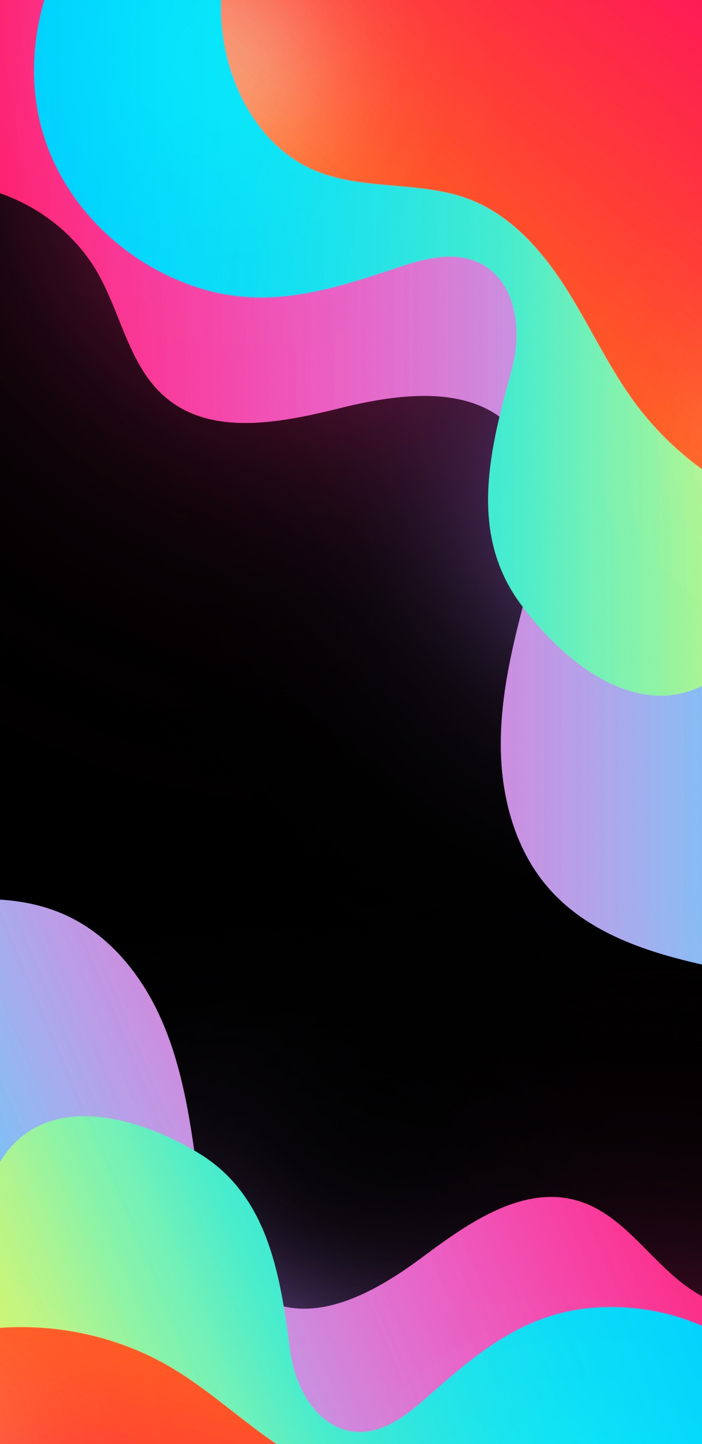 Обои Оранжевый цвет, графический дизайн, дизайн, красочность, белые в разрешении 1440x2960