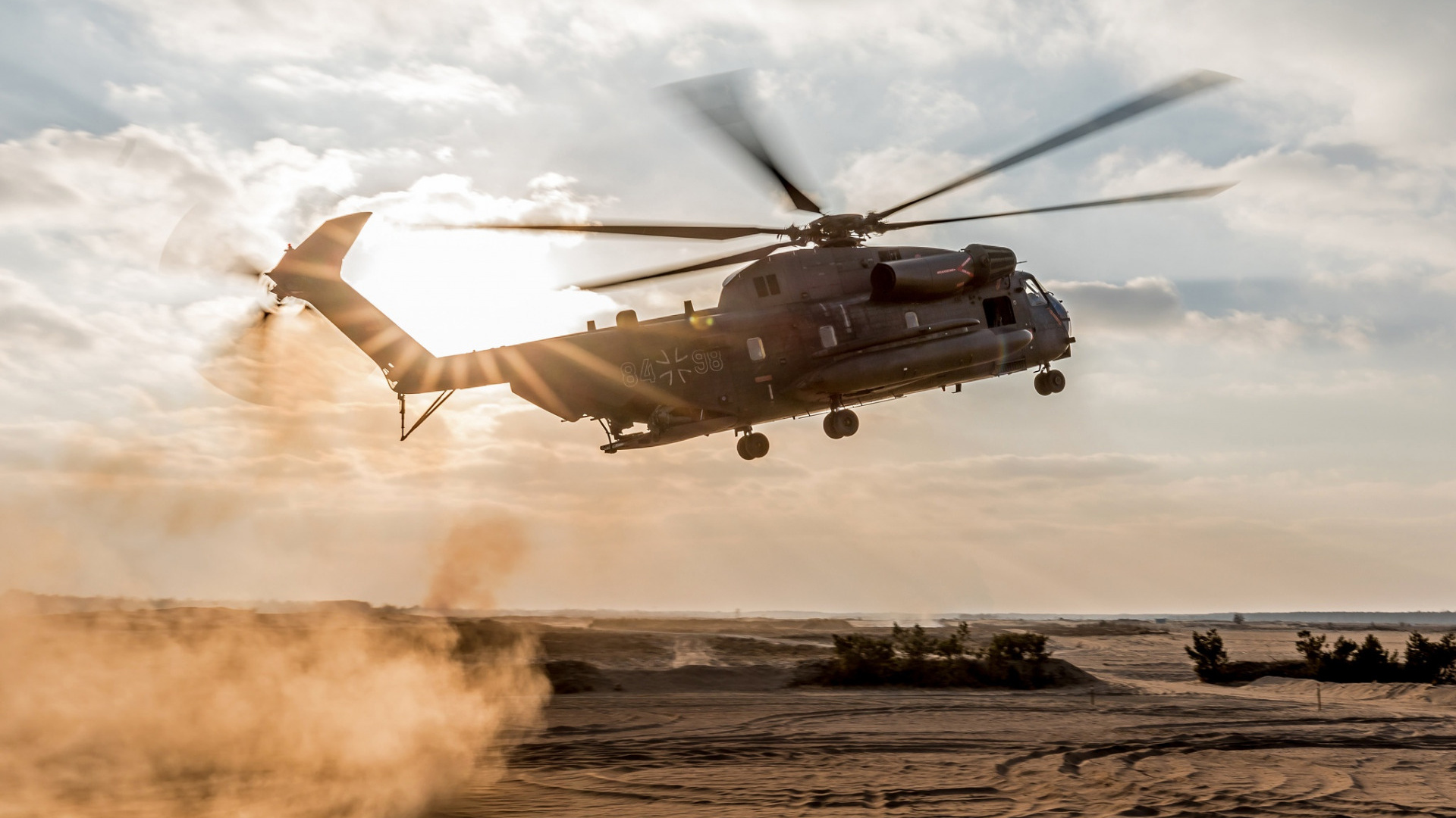 Обои вертолет, бундесвер, военный вертолет, винтокрылая машина, винтокрыл в разрешении 1920x1080
