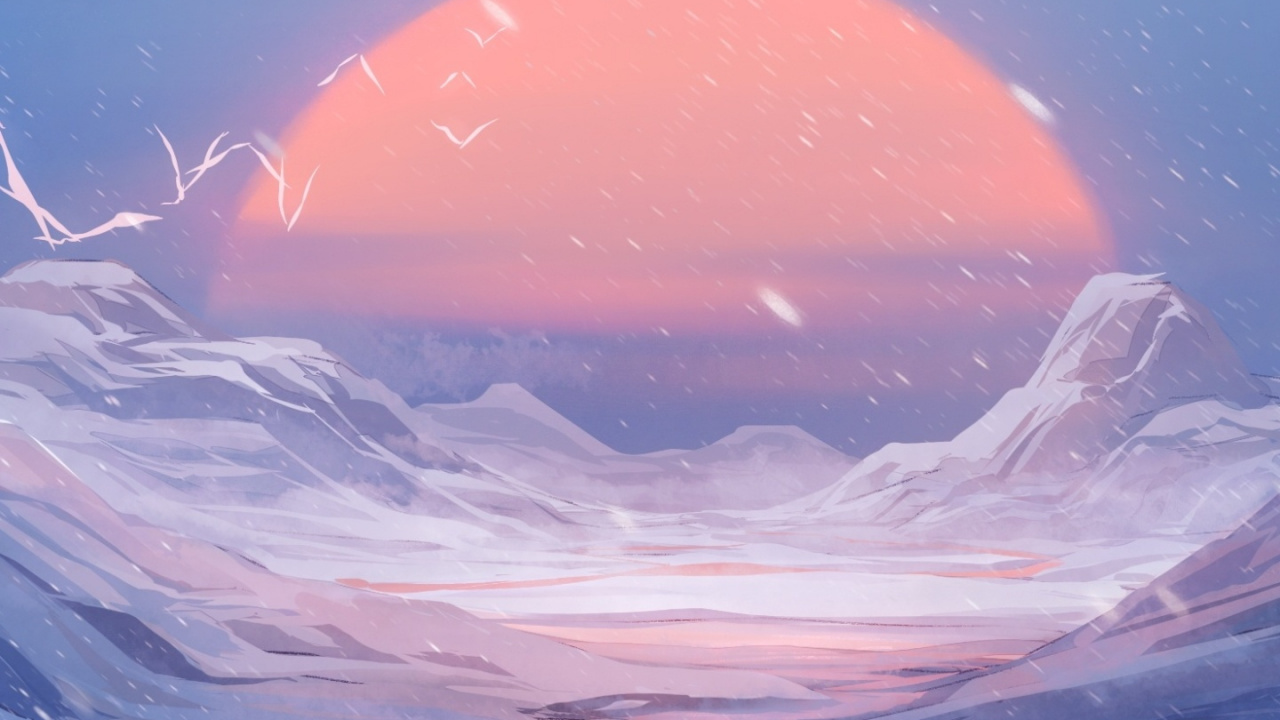 Обои аниме, планшет, облако, атмосфера, экорегион в разрешении 1280x720