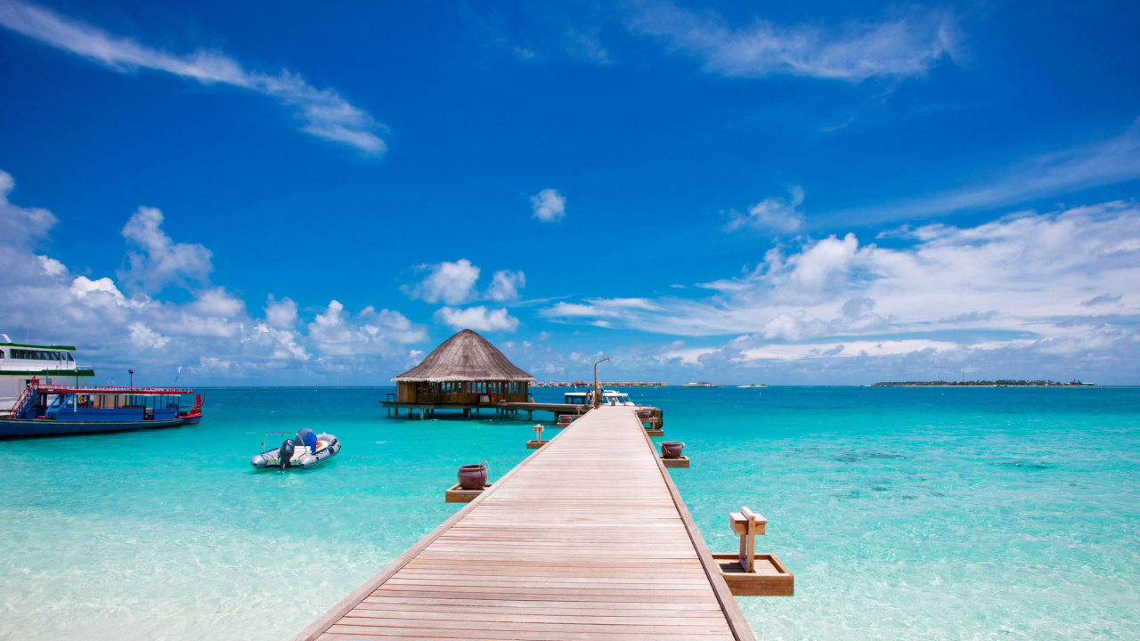 Обои море, тропическая зона, отпуск, океан, Карибский бассейн в разрешении 1280x720