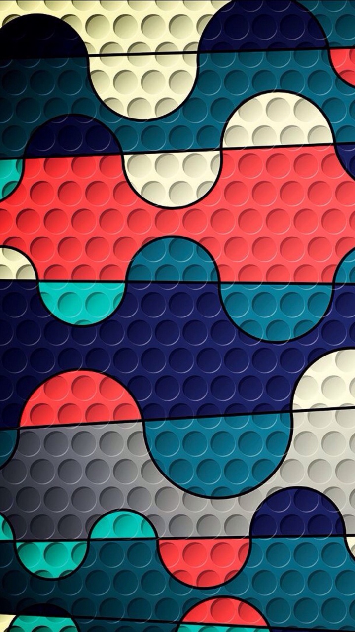 Обои синий, узор, дизайн, красочность, электрик в разрешении 720x1280