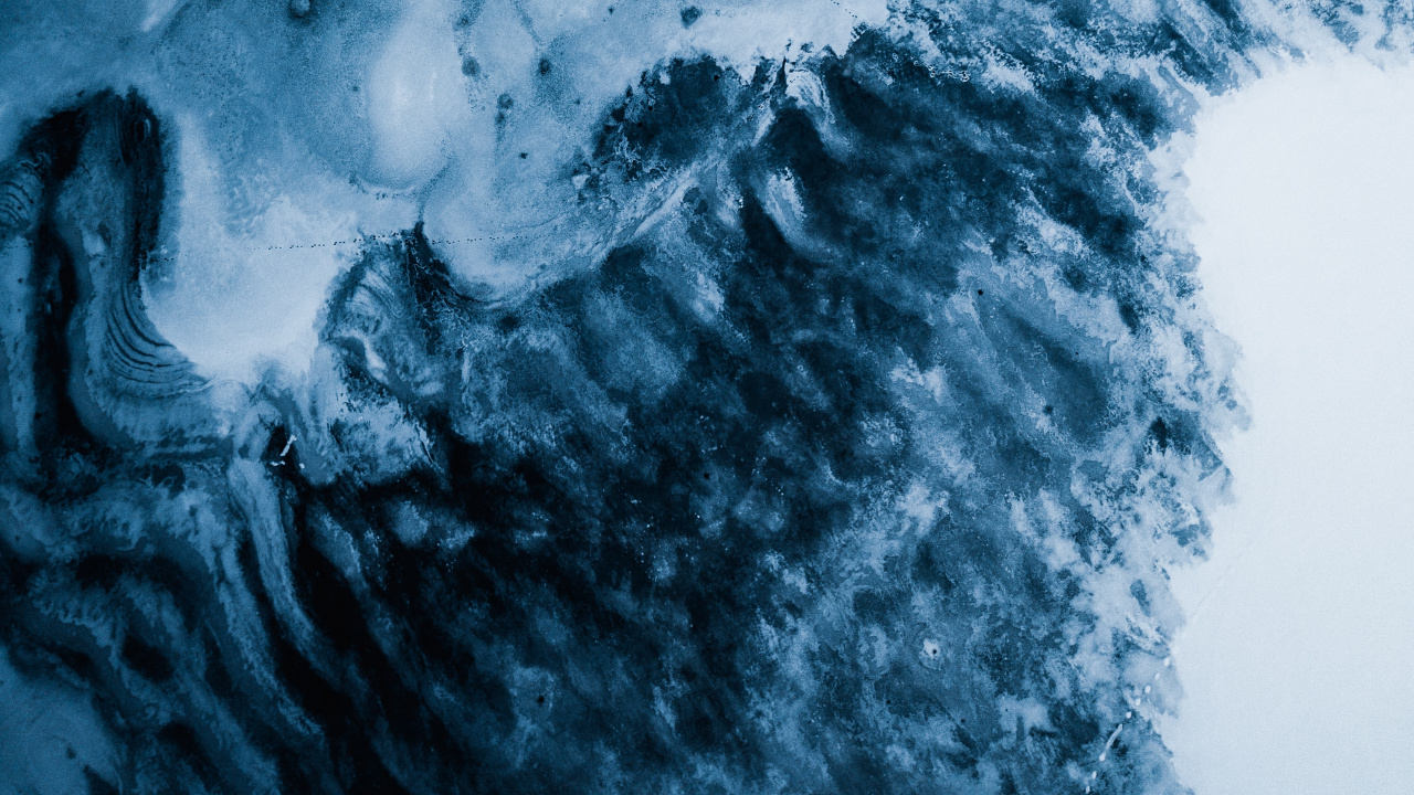 Обои ледник, синий, вода, облако, замораживание в разрешении 1280x720