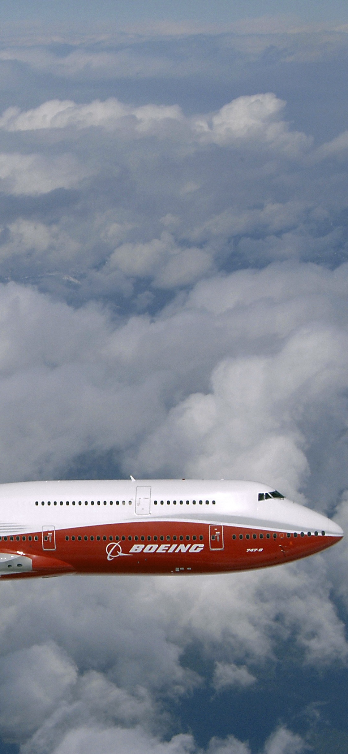 Обои полет, Боинг 747 8, самолет, широкофюзеляжный самолет, boeing 787 dreamliner в разрешении 1125x2436