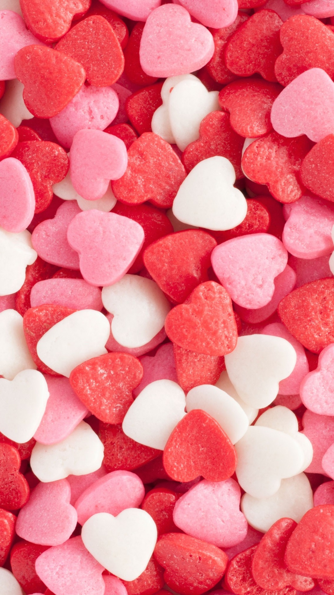 Обои сердце, конфета, розовый, сладость, брызгает в разрешении 1080x1920