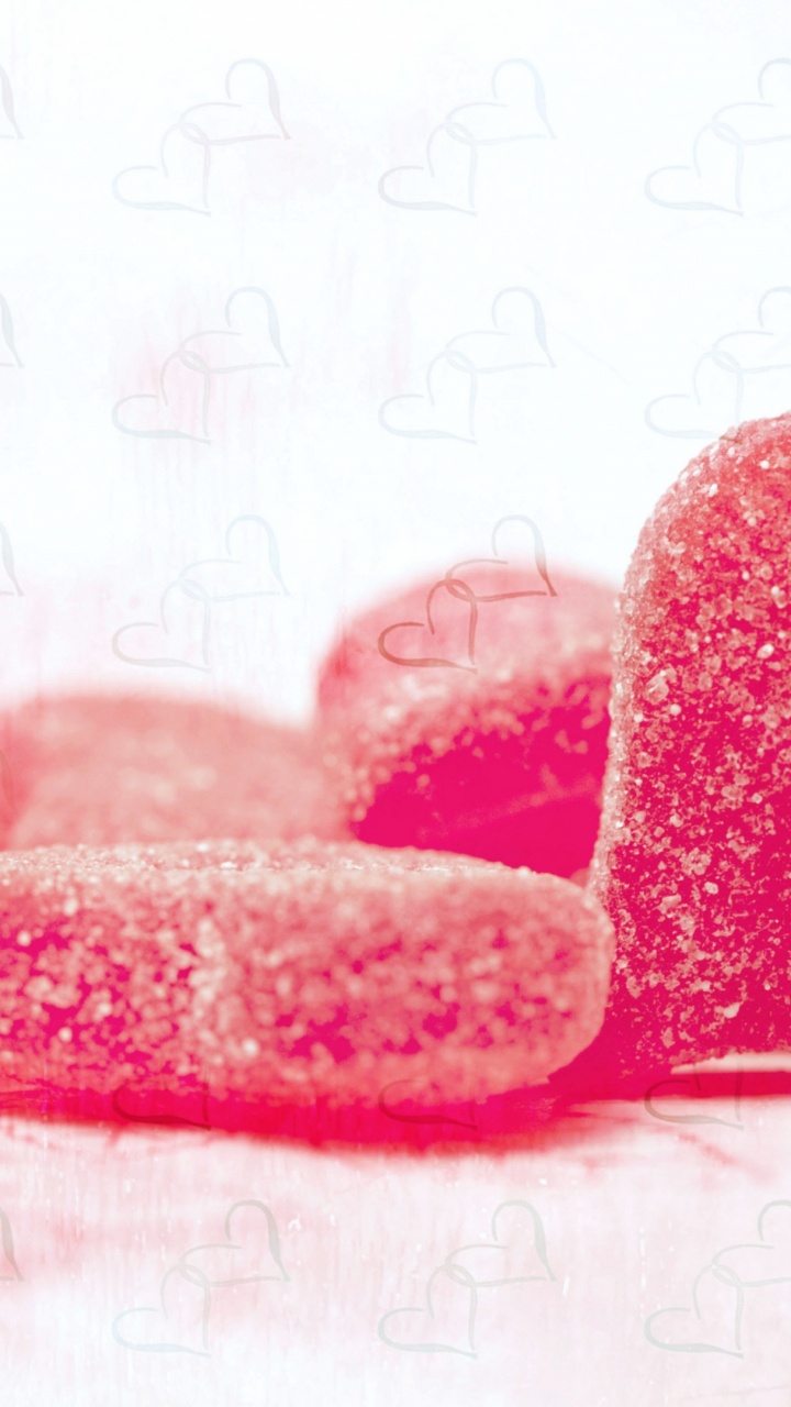 Обои сердце, губа, любовь, художник, красный цвет в разрешении 720x1280