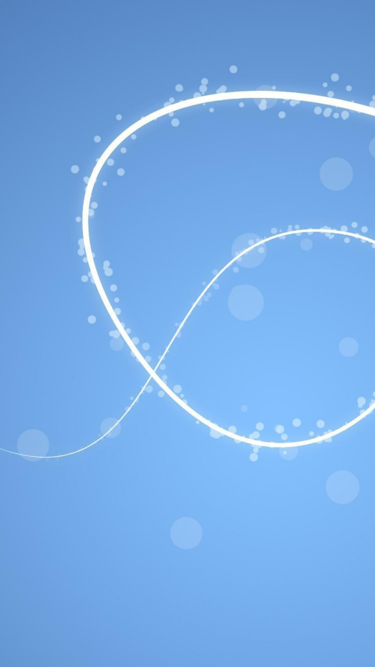 Обои синий, дневное время, атмосфера, линия, круг в разрешении 750x1334