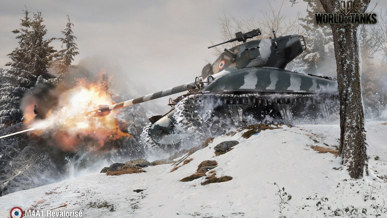 Обои world of tanks, бак, карабин M4, боевая машина, танк в разрешении 1280x720