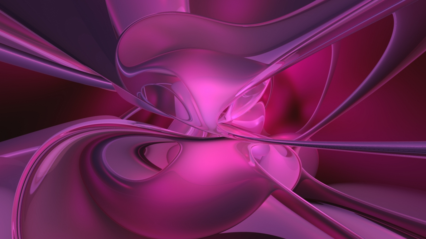 Обои розовый, пурпур, Фиолетовый, фрактальное искусство, пурпурный цвет в разрешении 1366x768