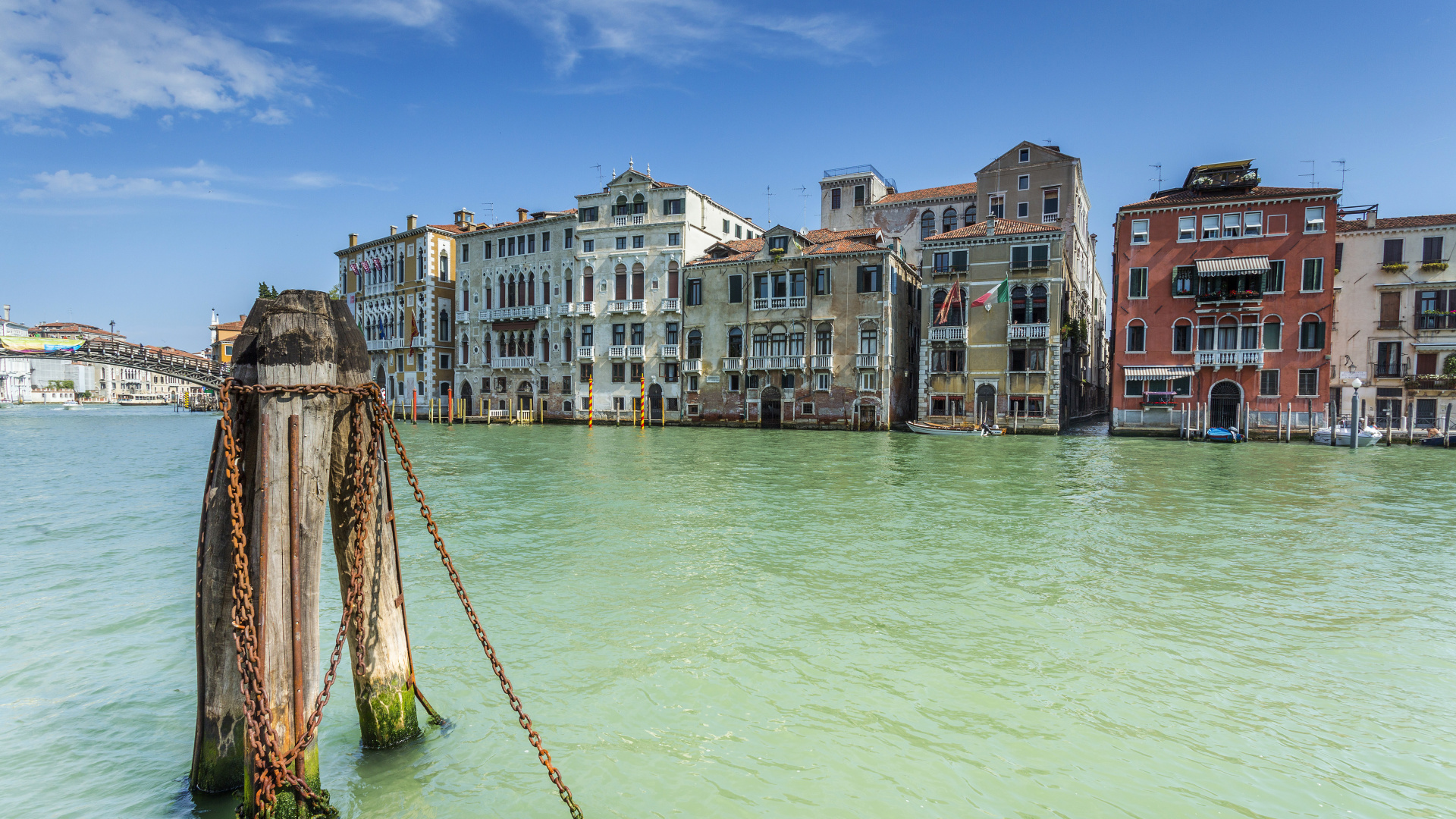 Обои вода, Гранд-канал, водный путь, архитектура, море в разрешении 1920x1080