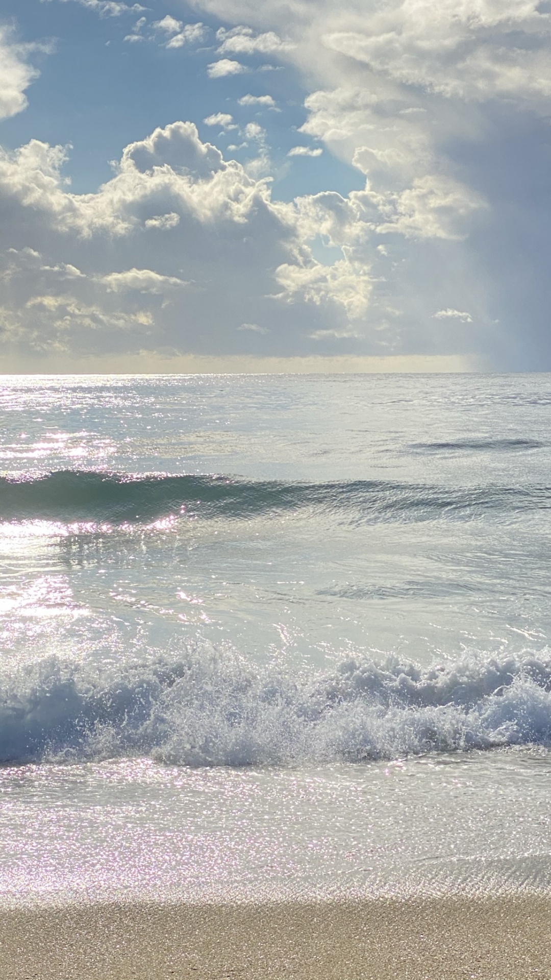 Обои море, облако, вода, жидкость, пляж в разрешении 1080x1920