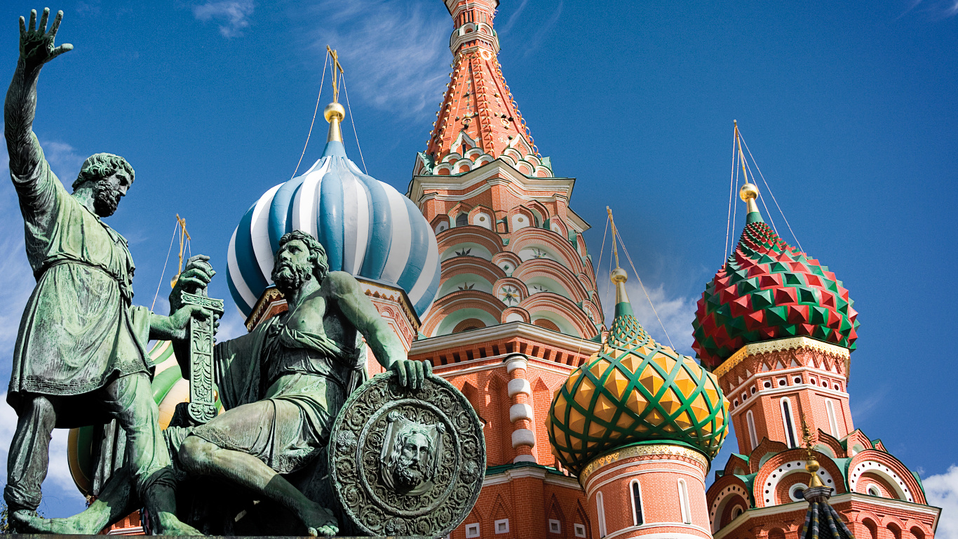 Обои собор Василия Блаженного, Красная площадь, собор, ориентир, место поклонения в разрешении 1366x768