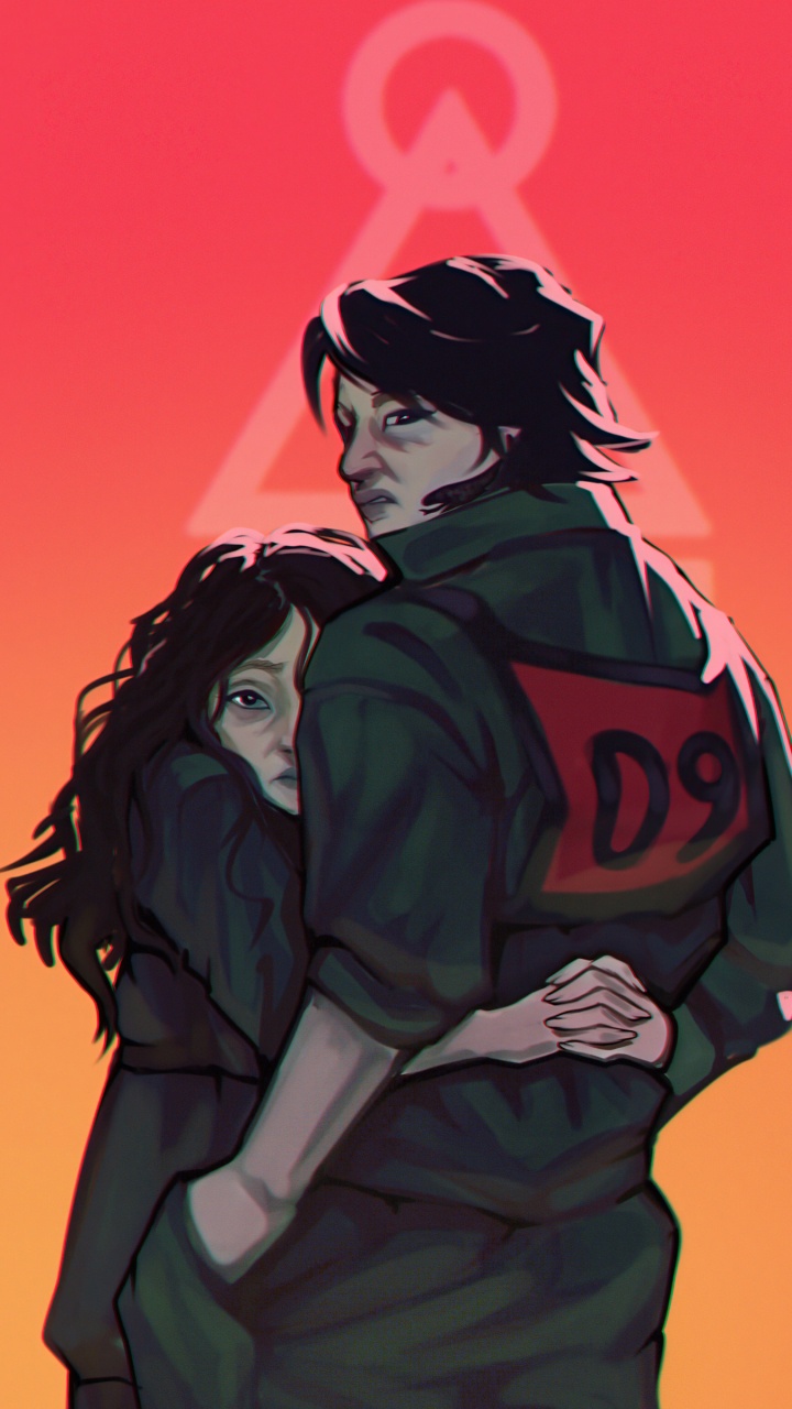 Обои игра в кальмара, Хан Ми Нё, Jang Deok-Su, Сон Ги-Хун, чо санг-ву в разрешении 720x1280