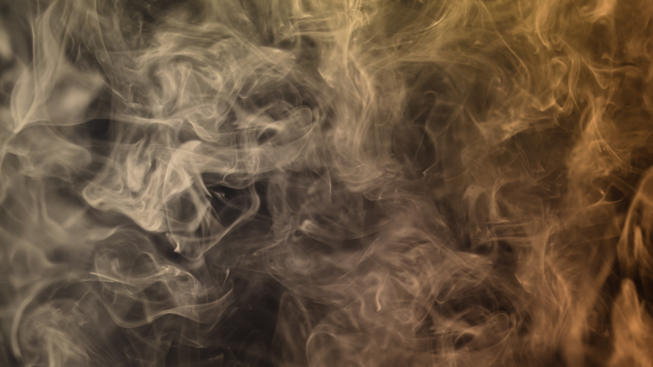 Обои дым, волосы, коричневый цвет, узор, космос в разрешении 1280x720