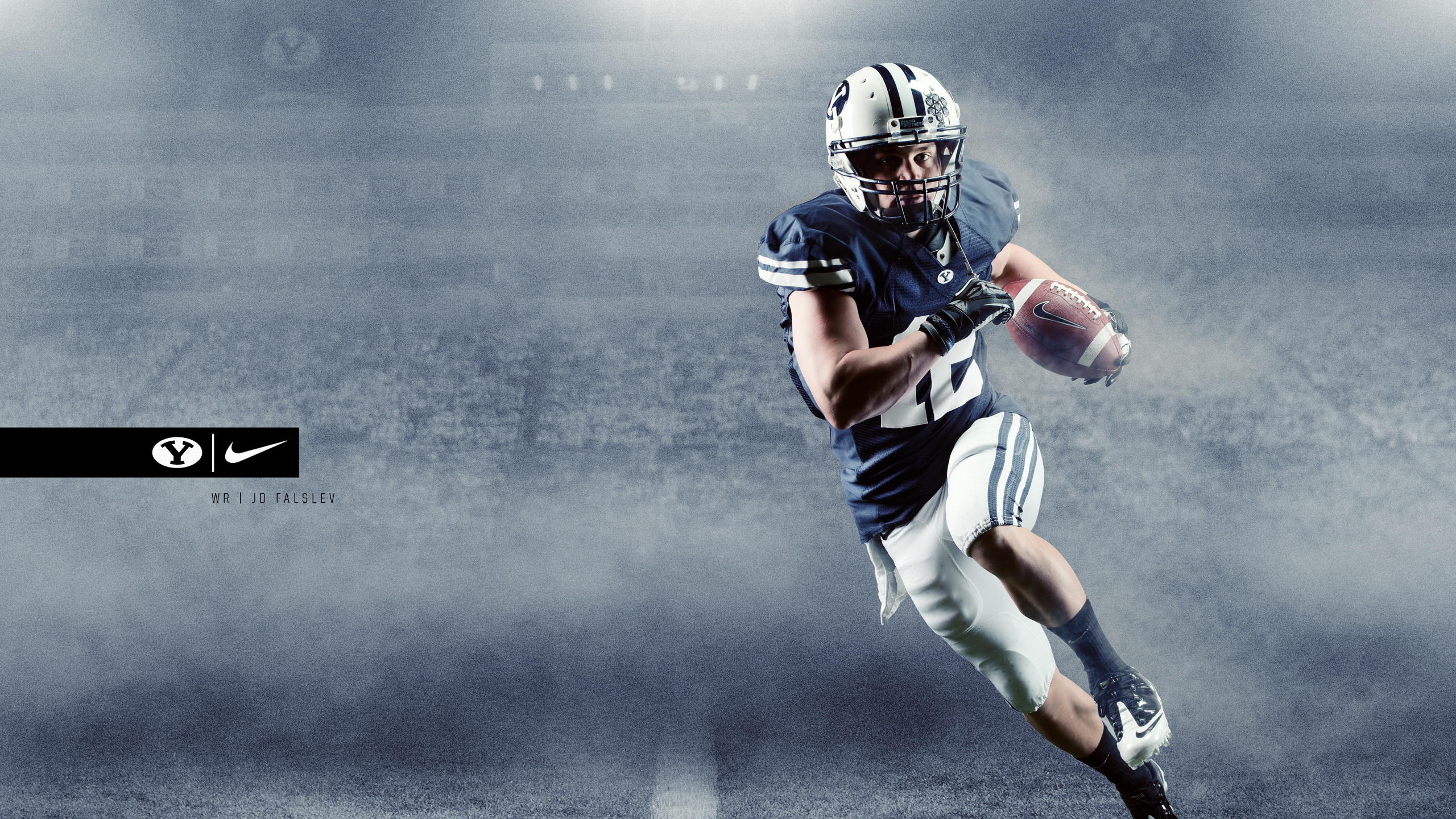 Обои американский футбол, игрок, соревнования, командный вид спорта, Футбольный игрок в разрешении 2560x1440