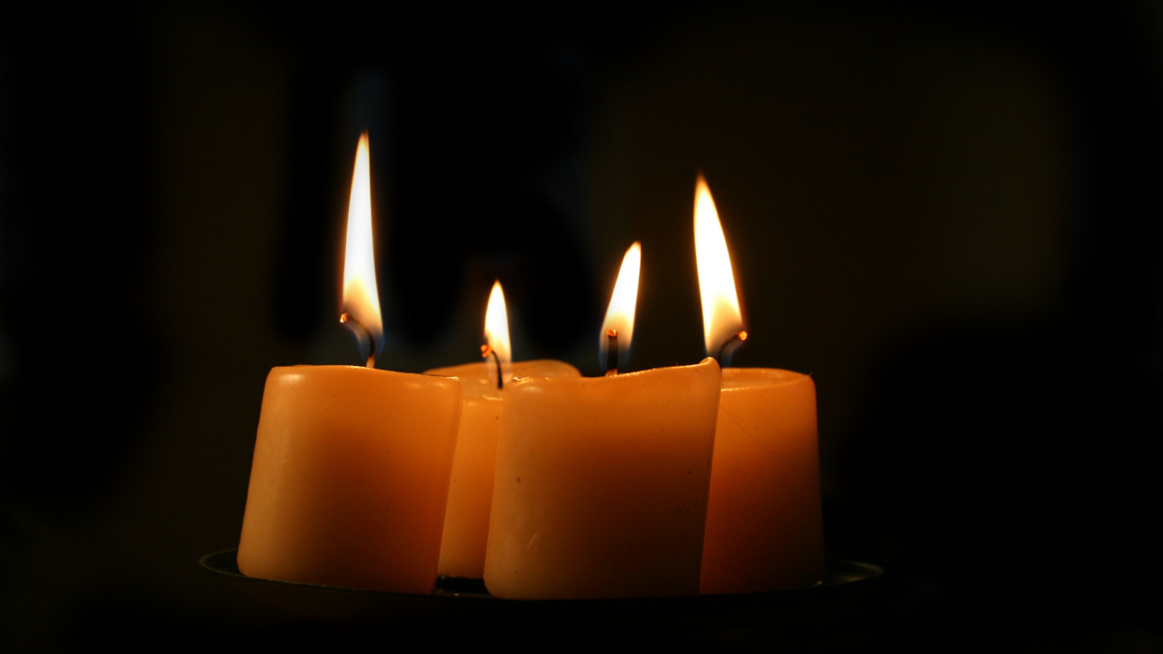 Обои свеча, пламя, освещение, воск, свет в разрешении 1280x720
